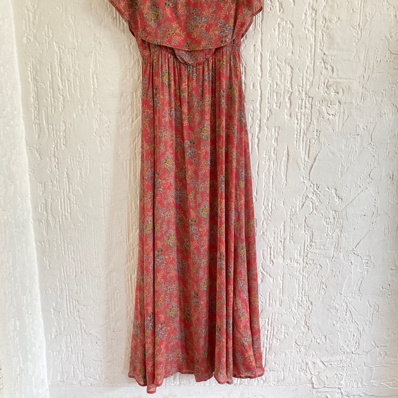 Reformation Floral Femme Off The Shoulder Midi Dress Size 0 - Picture 8 of 16